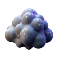 serene contemporary Interstellar Clouds Deep Space Isolated on Transparent Background png
