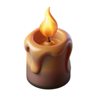 extraordinary minimalist Isolated Candle Flame with Realistic Shadow Effect authentic png
