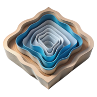 impressive classic Layered Paper Cutout Effect with Depth Illusion Isolated original png