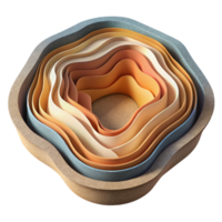 beautiful classic Layered Paper Cutout Effect with Depth Illusion Isolated high resolution png