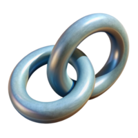elegant abstract Linked Rings Symbolic Unity Transparent Background exclusive png