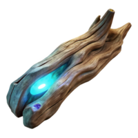 extraordinary creative Luminescent Driftwood Side View Isolated png