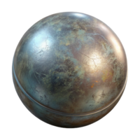 magnificent creative Metallic Sphere in Zero Gravity Environment Isolated high resolution png