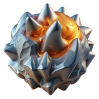 impressive vintage Molten Metal and Ice Collision Front View Transparent Cutout exclusive png