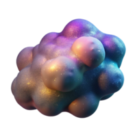 serene artistic Nebula Plume Cutout with Gradient Colors high resolution png