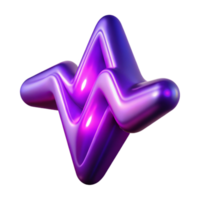 dramatic minimalist Purple Energy Pulse with Transparent Background exclusive png
