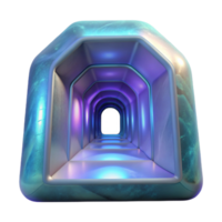 serene minimalist Quantum Tunnel Transparent Background Isolated Element premium png