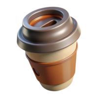 extraordinary artistic Realistic Coffee Cup Side View Cutout Transparent Background exclusive png