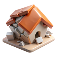 magnificent rustic Realistic Earthquake Damage Illustration Transparent Background original png