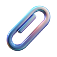 beautiful artistic Realistic Paperclip Depth Illusion Transparent high resolution png