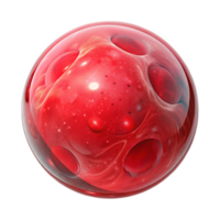 serene artistic Red Nebula in Bubble Transparent Background authentic png