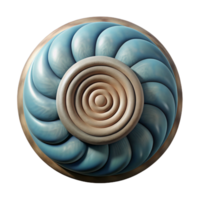 stunning artistic Rotating Circle Pattern with Shadow Effect Transparent Background exclusive png