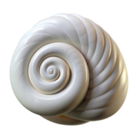beautiful creative Seashell Spiral Form White Texture Transparent Background original png