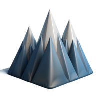 vibrant minimalist Sharp Aeropex Ascenders Peaks with Shadows Transparent high quality png