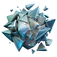 beautiful vintage Shattered Glass Isolated with Sharp Fragments high resolution png