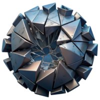 dramatic creative Shattered Reflection Cutout with Abstract Art Style original png