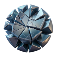beautiful classic Shattered Reflection Cutout with Abstract Art Style authentic png