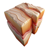 elegant creative Side View of a Fault Line Displacement Transparent Background high resolution png