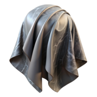 extraordinary abstract Side View Translucent Cloth Merging with Stone Isolated authentic png