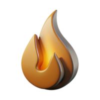 elegant minimalistisch Single Flamme ausgeschnitten mit Schatten isoliert auf transparent Hintergrund hoch Qualität png