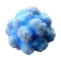 elegant creative Soft Blue Particle Mist with Transparent Background high resolution png