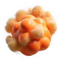 stunning classic Soft Orange Particle Mist with Transparent Background png