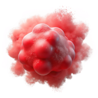 serene vintage Soft Red Particle Mist with Transparent Background professional png