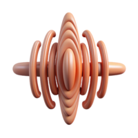 extraordinary modern Soundwave Sound Propagation Cutout with Directional Lines high quality png