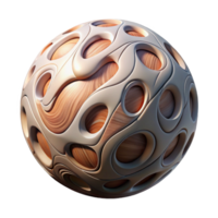 serene minimalist Sphere Composition Cutout Element with Abstract Pattern high resolution png