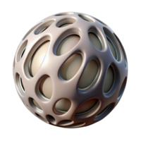 extraordinary abstract Sphere Ornament Cutout Element with Soft Shadows png