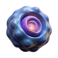 stunning modern Spinning Nebula Cutout with Glowing Core premium png
