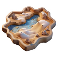 magnificent traditional Stellar Steppe Landscape Cutout Top View Transparent authentic png
