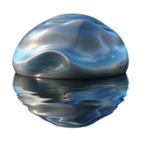 elegant abstract Subtle Distorted Reflection in Calm Water Cutout premium png