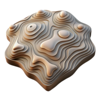 stunning contemporary Topographic Map with Abstract Patterns Isolated original png