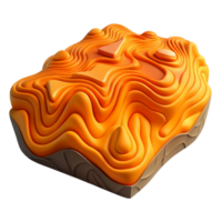 serene abstract Topographic Map with High Contrast Colors Isolated authentic png