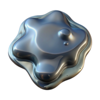 dramatic vintage Top View Transparent Liquid Dissolving Metal Surface Cutout genuine png