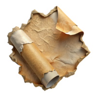 serene rustic Torn Paper Texture Ripped Edges Transparent Background high quality png