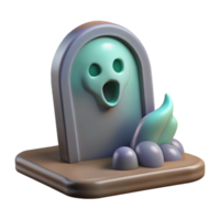 beautiful artistic Translucent Ghostly Apparition Hovering Over Gravestone Cutout high quality png