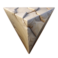 serene modern Triangular Fault Line Formation Transparent Background high quality png