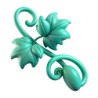 impressive modern Virtual Vine Cutout Transparent Background Aqua Twisted Form png
