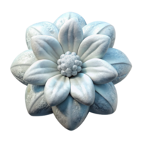 wonderful abstract White Arctic Flower Isolated on Transparent Background genuine png