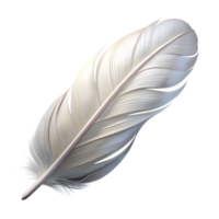 wonderful rustic White Feather Floating Cutout Transparent Background authentic png