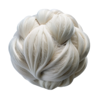 vibrant abstract White Gossamer Threads Cutout on Transparent Background Close Up detailed png