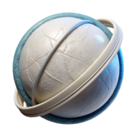 beautiful rustic White Sphere Orbiting a Central Point Transparent Background high resolution png