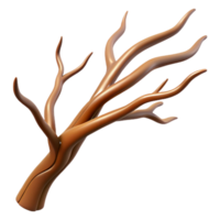 stunning modern Windswept Tree Branch Brown Isolated Cutout Transparent Background exclusive png