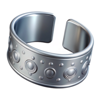 spectacular celebrateSilver cuff bracelet with engravedetails, metallic sheen, studio lighting, front view, isolateon transparent background,high-resolution product photography png