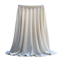 romantic sumptuous Sheer curtain, white, delicate fabric, backlighting, front view, isolateon transparent background,high-resolution product photography luxury png