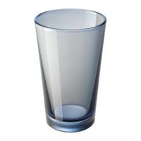 harmonious hypnotic Highball glass, cylindrical shape, clear glass, soft lighting, front view, isolateon transparent background,high-resolution product photography flawless png