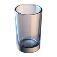 extraordinary dramatic bohemian Highball glass, cylindrical shape, clear glass, soft lighting, front view, isolateon transparent background,high-resolution product photography sharp png