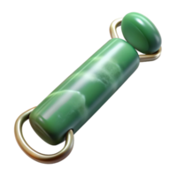 romantic mesmerizing A jade roller, polishestone, cool ansmooth texture, soft lighting, top-down view, isolateon transparent background,high-resolution product photography high resolution png
